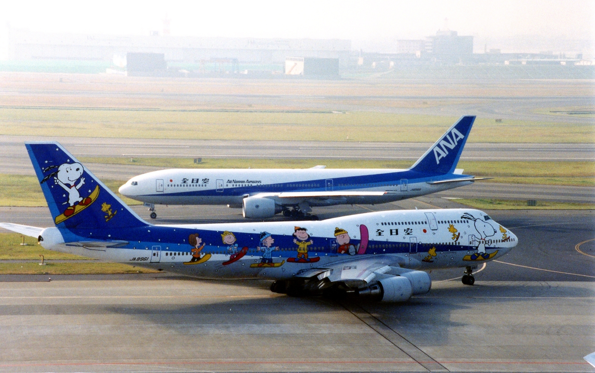 懐かしい!!・・スヌーピーを纏ったテクノジャンボ（JA8961