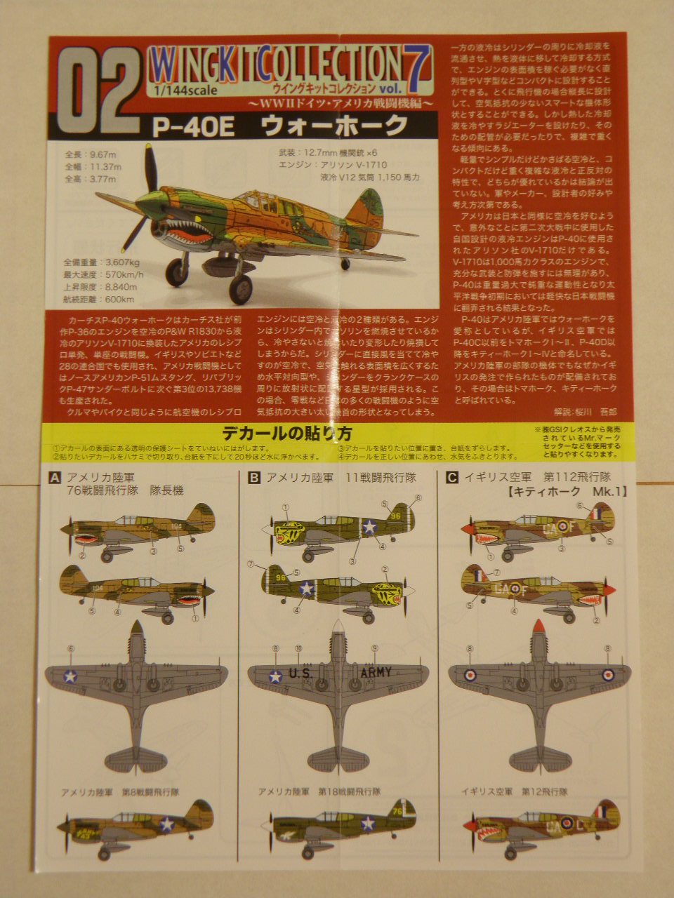 ウイングキットコレクション7 | MITAKENの部屋