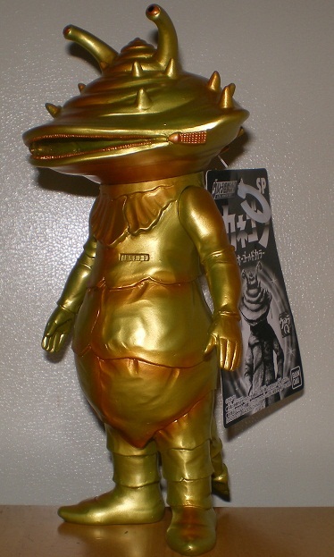 金運アップ！幸運のカネゴンゴールドバージョンソフビフィギュア