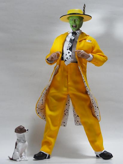 ジムキャリー 映画「マスク 」マスク 1/6フィギュアと相棒犬のセット