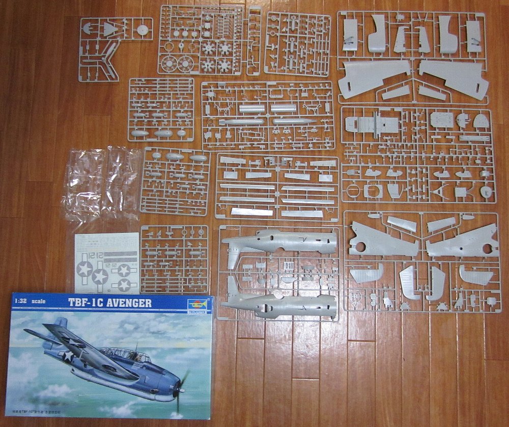 1/32 トランペッター TBF アベンジャー 一部パーツなし 社外品パーツ