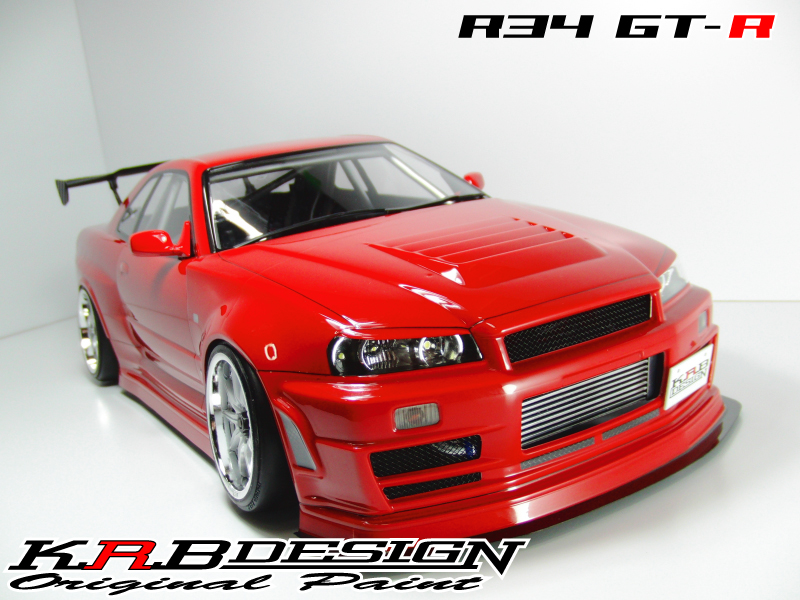 タミヤラジコンボディR34 GTR Z-tune タミヤラジコンボディ R34 Z-tune