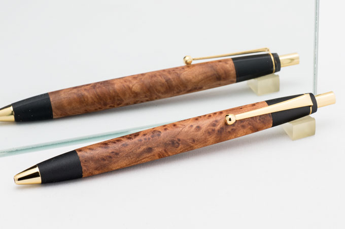 野原工芸 限定樹種 セコイア瘤 ボールペン ゴールド金具 野原工芸