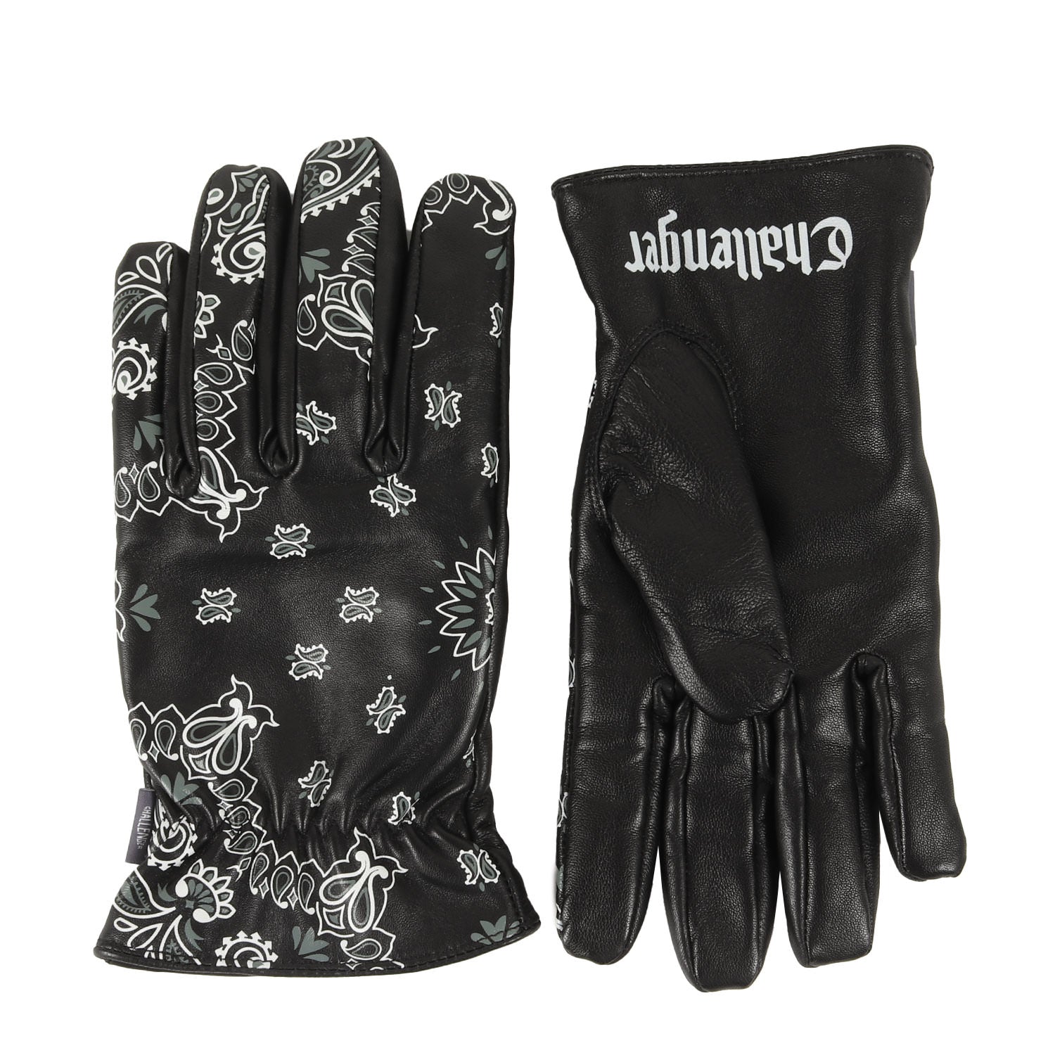 challengerチャレンジャー 手袋 ペイズリー グローブ L バンダナ
