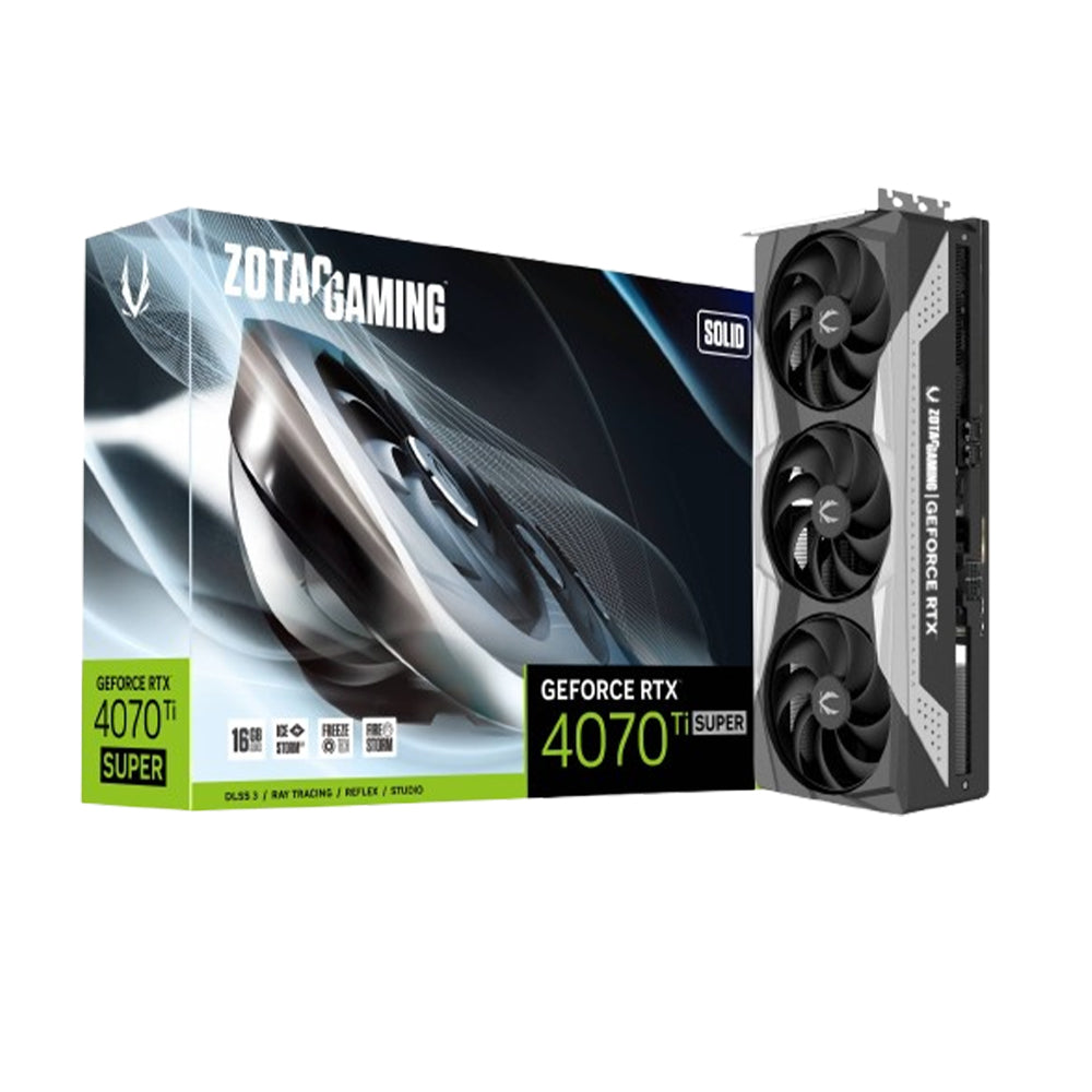 Zotac Gaming GeForce RTX 4070 Ti SUPER Solid 16GB GDDR6X Graphic Card