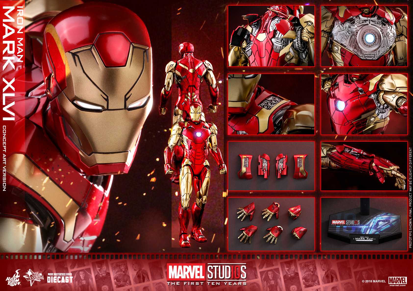 ホットトイズ 1/6アイアンマン・マーク46 Iron Man Mark 46