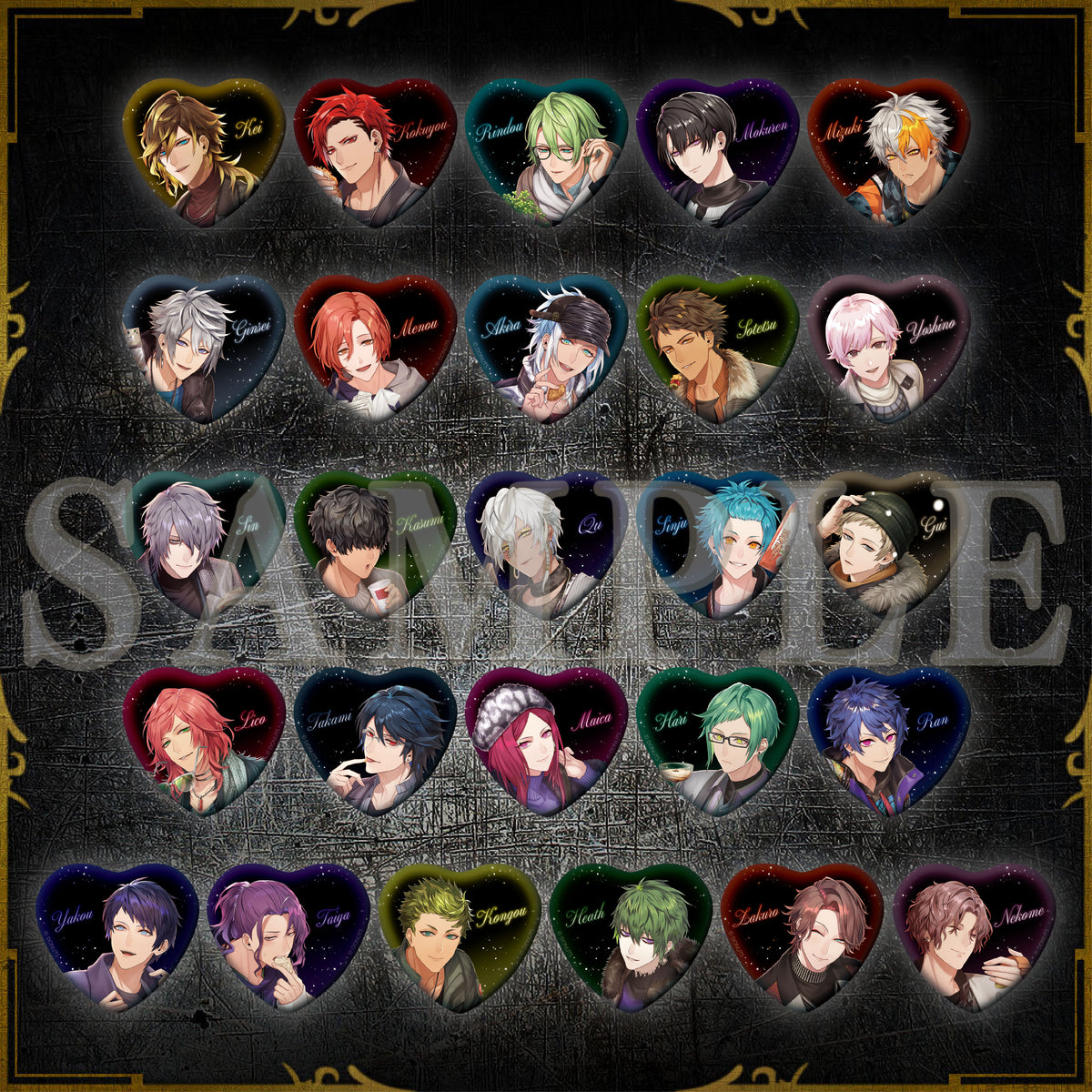 あんスタ 巴日和 ラメキラハートカンバッジ 缶バッジ あんスタ 巴日和