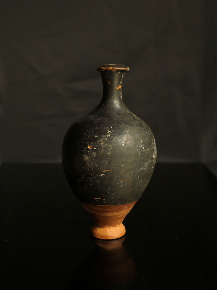 希少 輪紋土瓶 時代 希少 輪紋土瓶 時代 陶瓷多色1900-1940 年日本花瓶