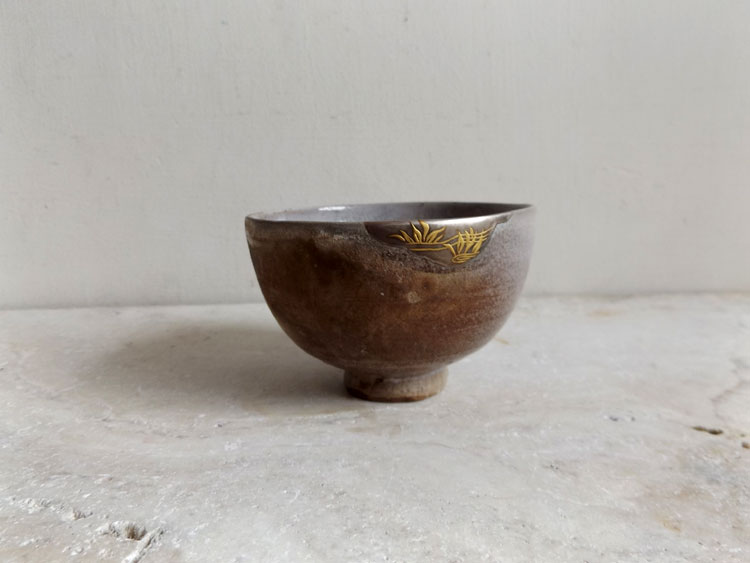 時代茶道具古高取侍茶碗丘甫菴
