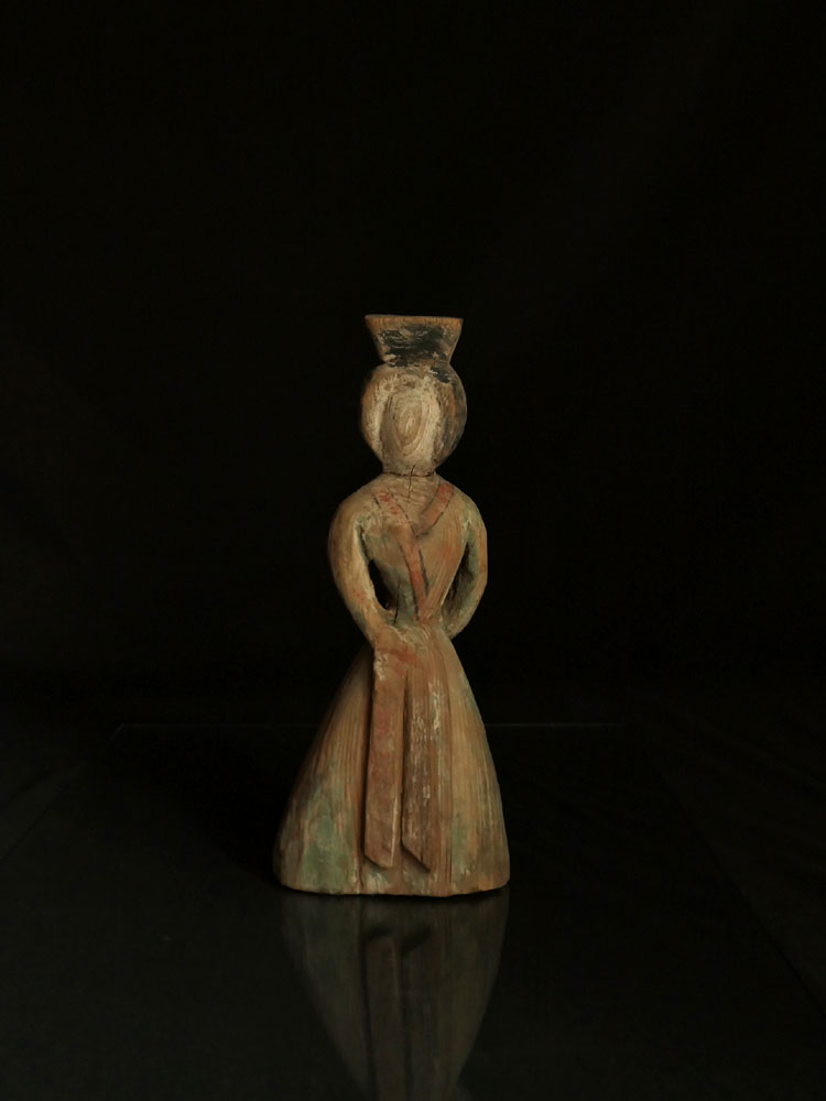 レトロ アンティーク 古玩中国唐三彩女性俑 （年代不明） 唐三彩 女性