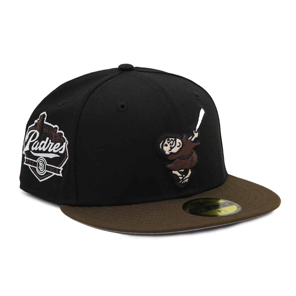 NewEra San Diego Padres Swinging Friar Black and Brown Cap Padres