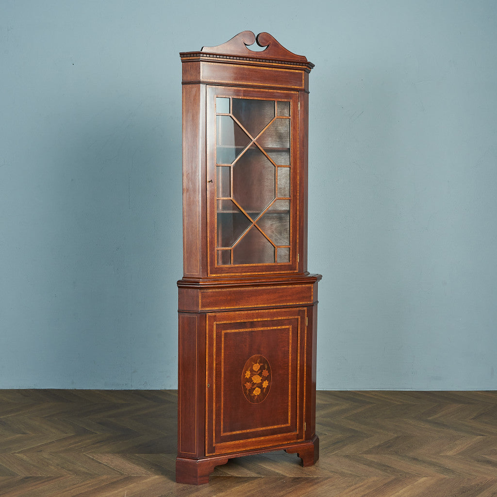 英国製 エドワーディアン様式 コーナーキャビネット #82219 – camori