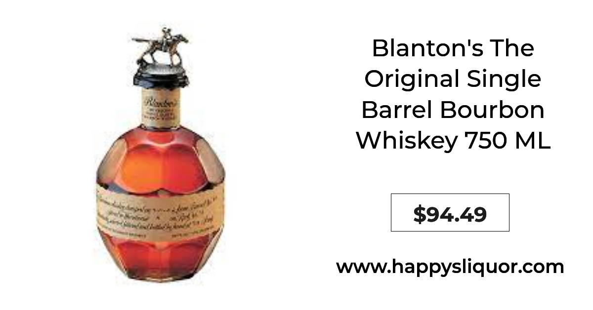 Blanton's The Original Single Barrel Bourbon Whiskey 750 ML