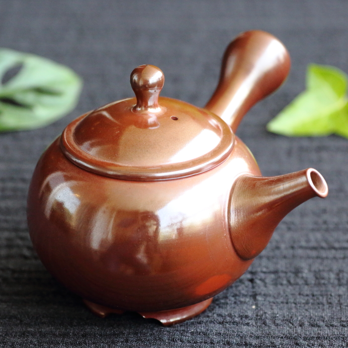 常滑焼 吉川雪堂 壺堂刀 歌舞伎十八番 鏡獅子 急須 茶注 共箱/共布 栞