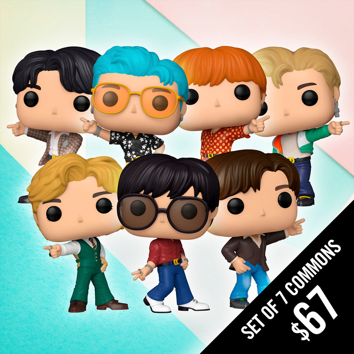 Pre-Order: Funko Pop! Rocks: BTS (Set of 7 Commons) – Chalice