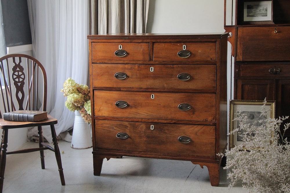 アンティーク家具 4段 チェスト