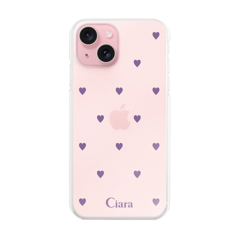 iPhone15ケース】 ハイブリッド SWEET HEART(カラーハート) | iPhone