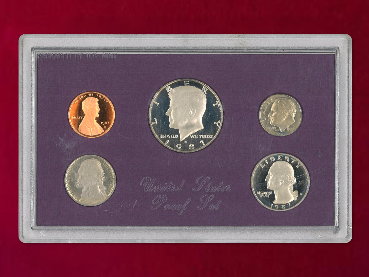 アメリカ】プルーフセット 5枚組 1987［C-0000422］ – ワールド