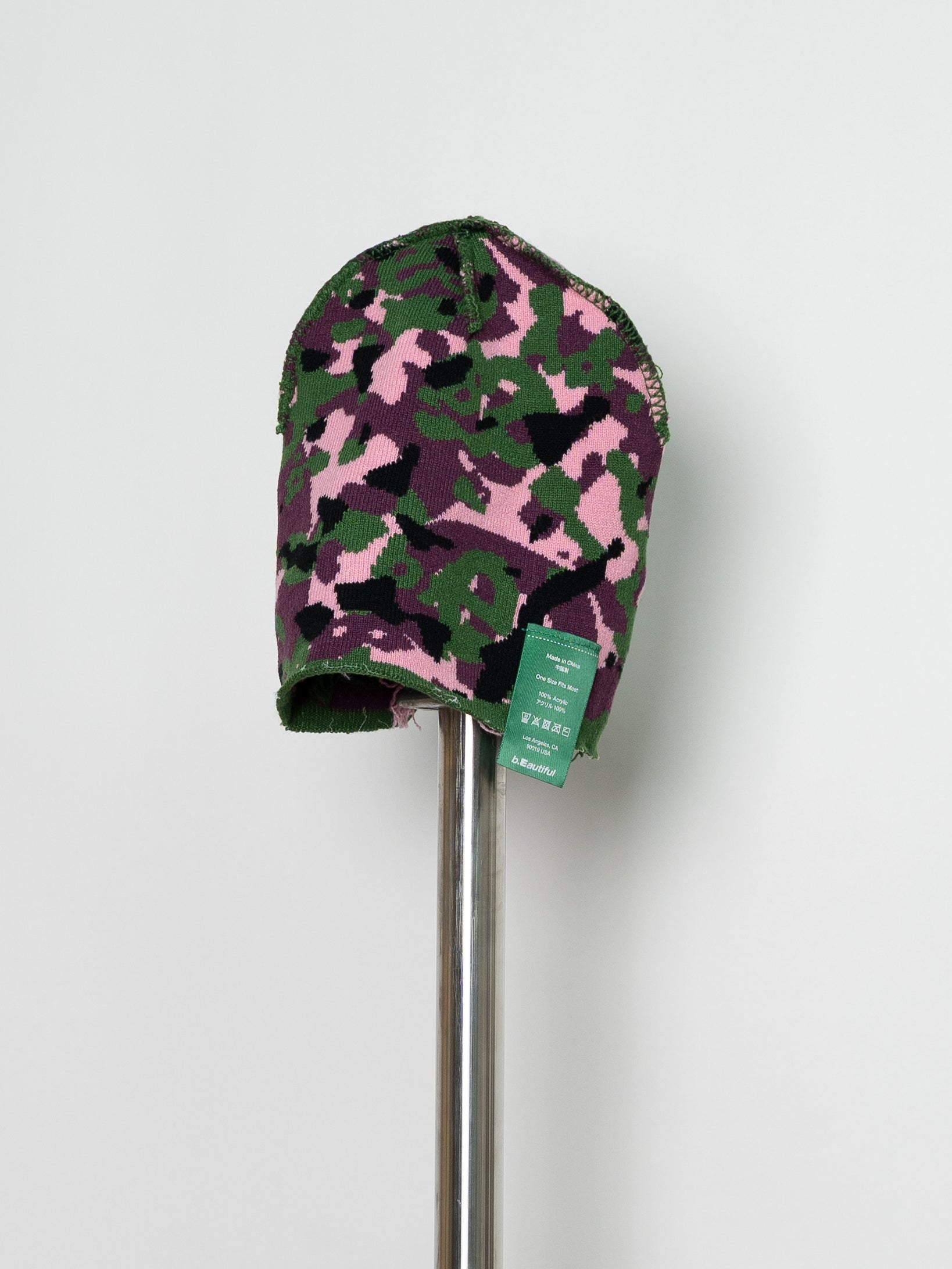 セール】【b.Eautiful/ビューティフル】Swatch Camo Beanie：ビーニー