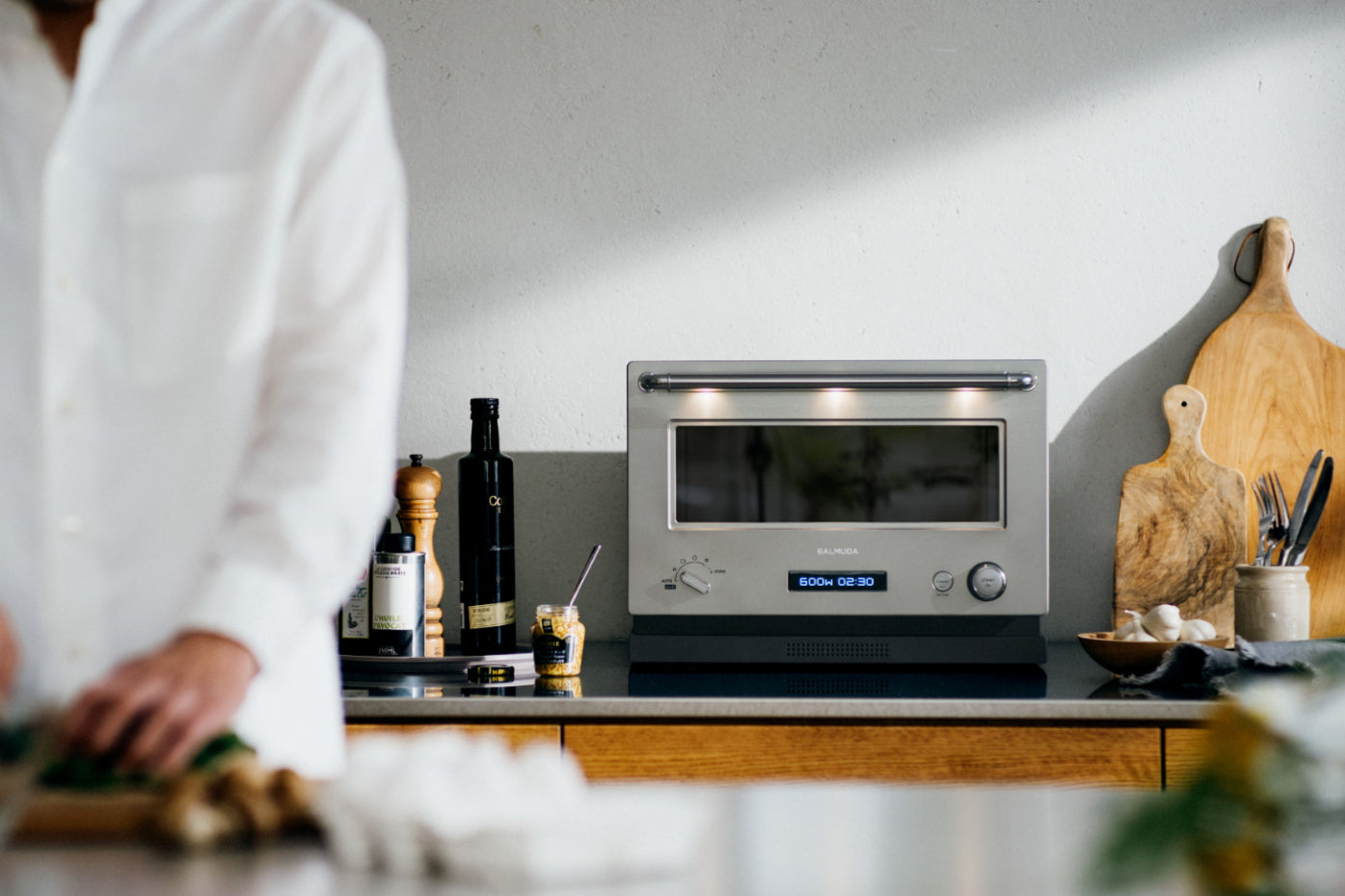 21年製 BALMUDA K04A-WH オーブンレンジ バルミューダ BALMUDA The
