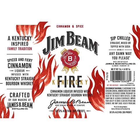 Jim Beam Fire Cinnamon Liqueur – Buy Liquor Online