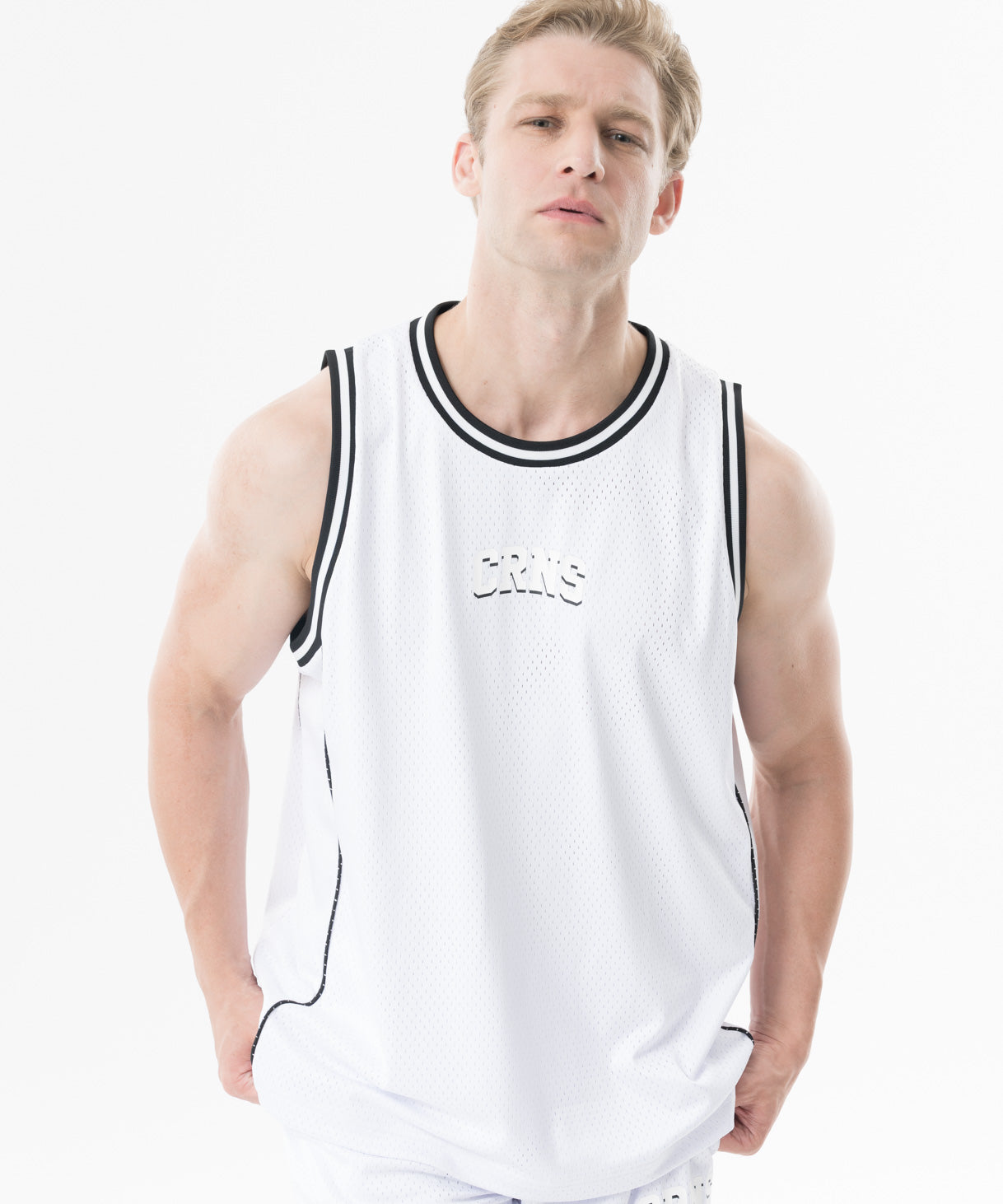 CRONOS Double-Layer Basketball Mesh Tank【WHITE】