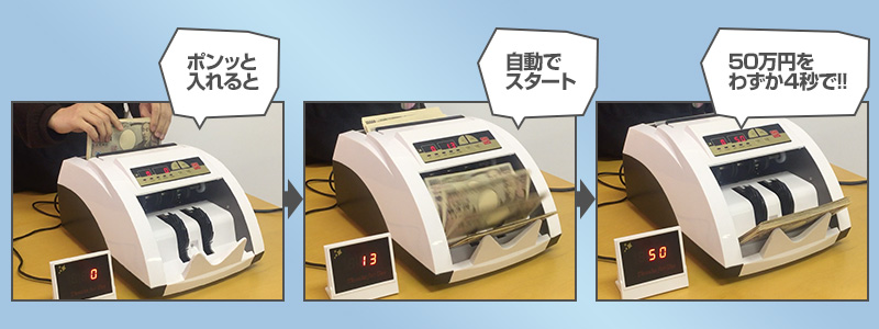 電動オート紙幣カウンター紫外線偽札検知機能付 | 【公式】サンコー