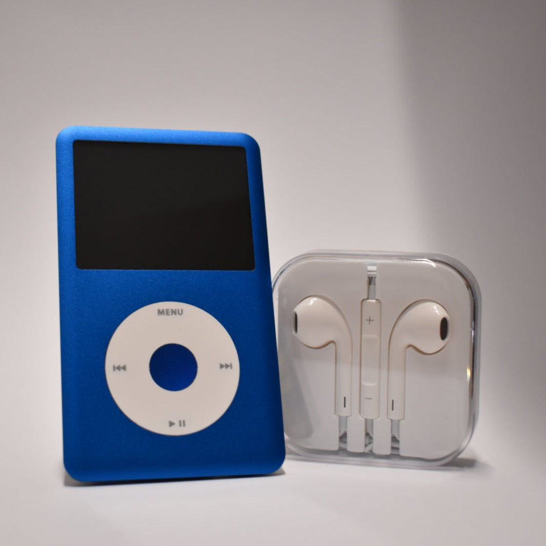 iPod classic - Blue and White | Flash Storage and Extended Battery