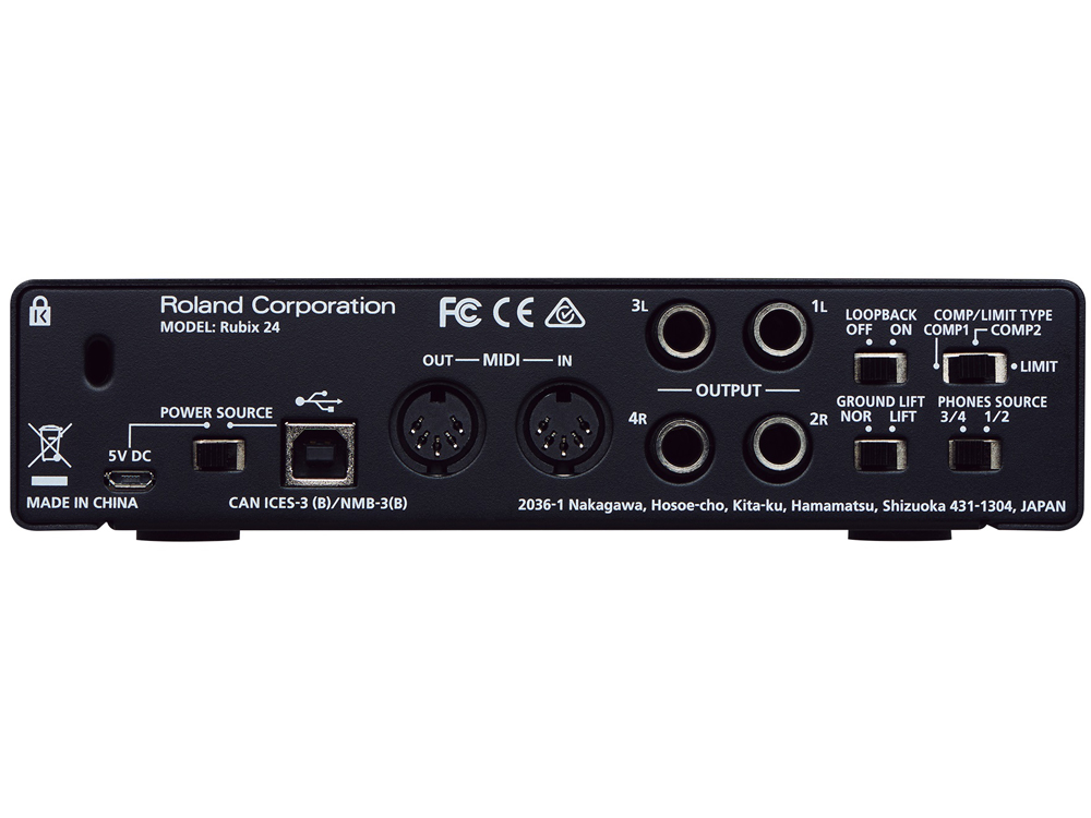 ローランド、USBオーディオ・インターフェースの新シリーズ『Rubix』を