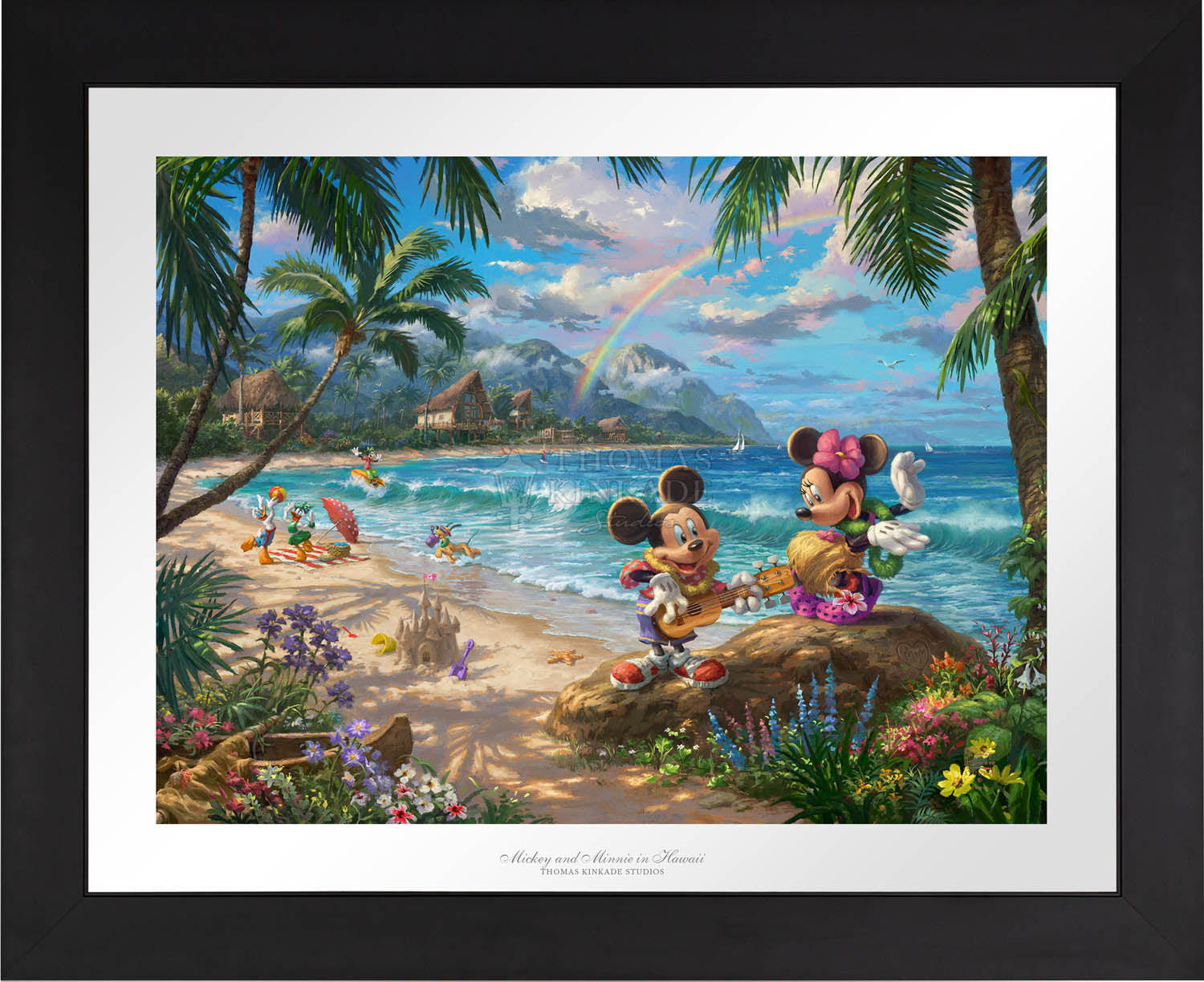 Mickey and Minnie in Hawaii - Limited Edition Paper By Thomas