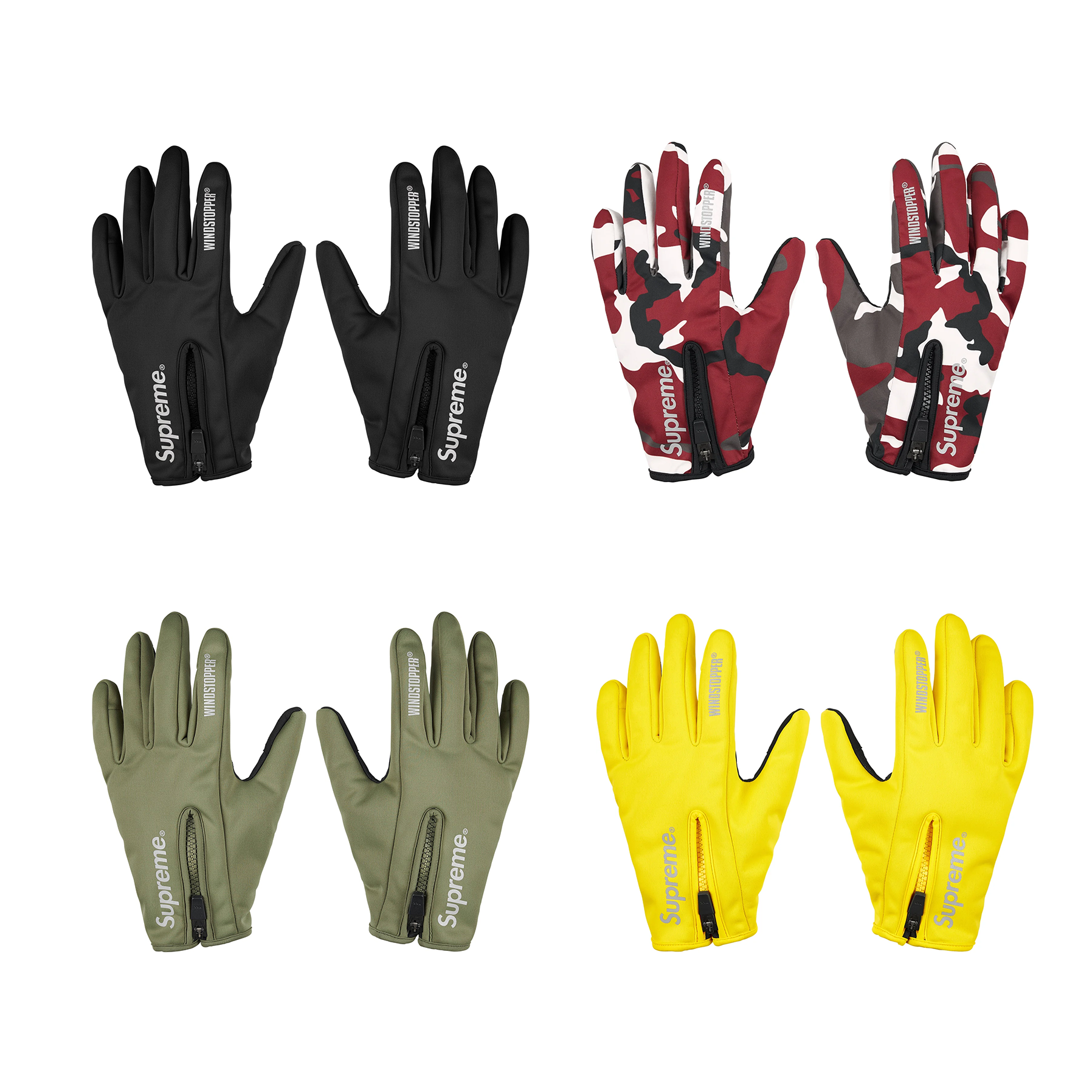 Supreme WINDSTOPPER Zip Gloves (FW25) – DISTRICT ONE NY
