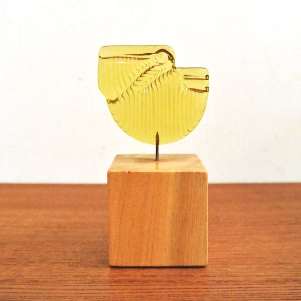 60'S HOYA Crystal Glass Ornamental Bird Design：河上 恭一郎