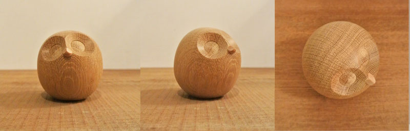 希少 HISA CRAFT 太田久幸 木の仲間たち 子持ちフクロウ 旭川クラフト