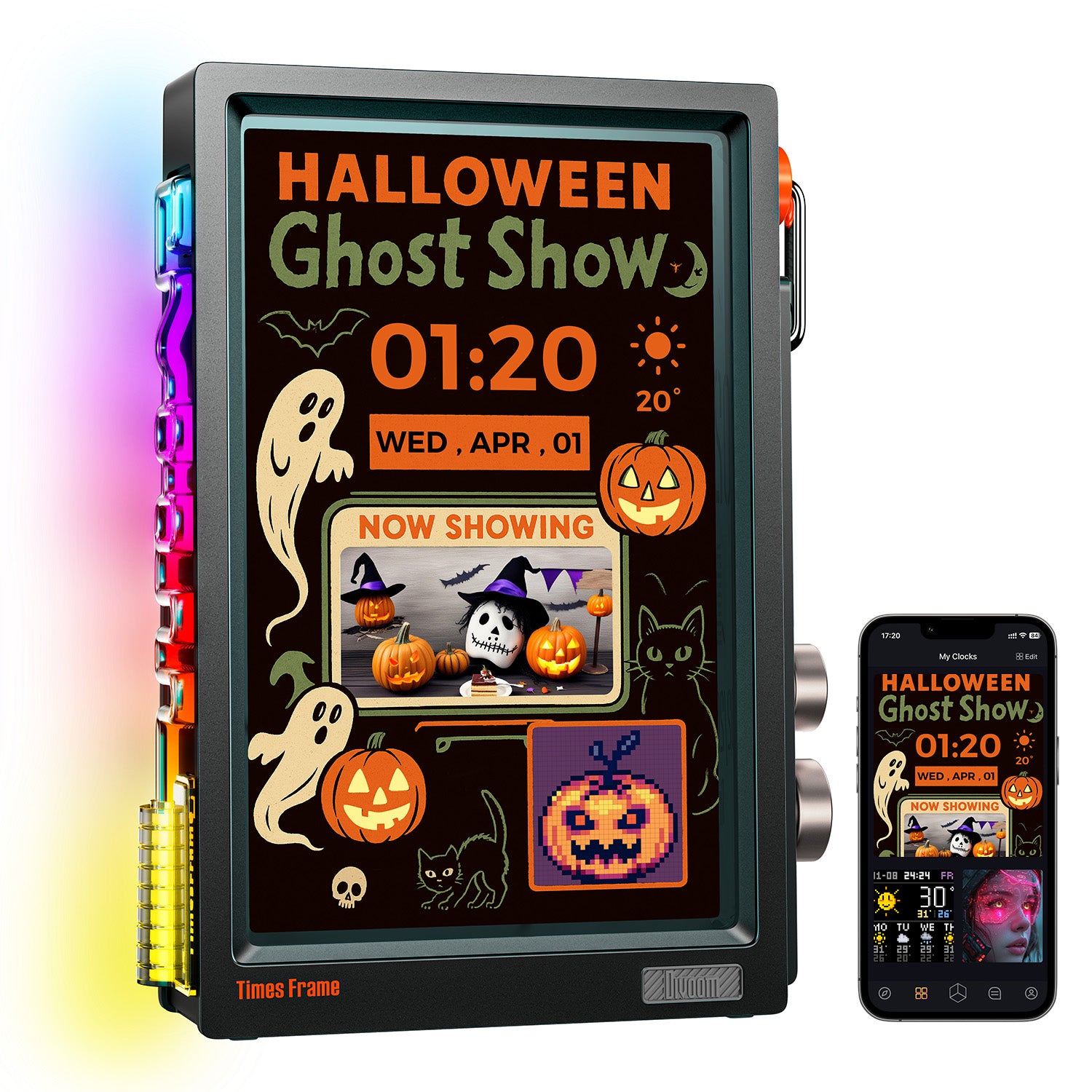 Sぼん Divoom Times Frame ブラック Divoom Times Frame ブラック