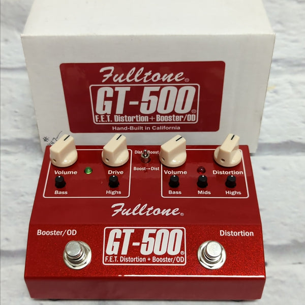 Fulltone GT-500 FET Distortion + Booster/OD Overdrive Guitar