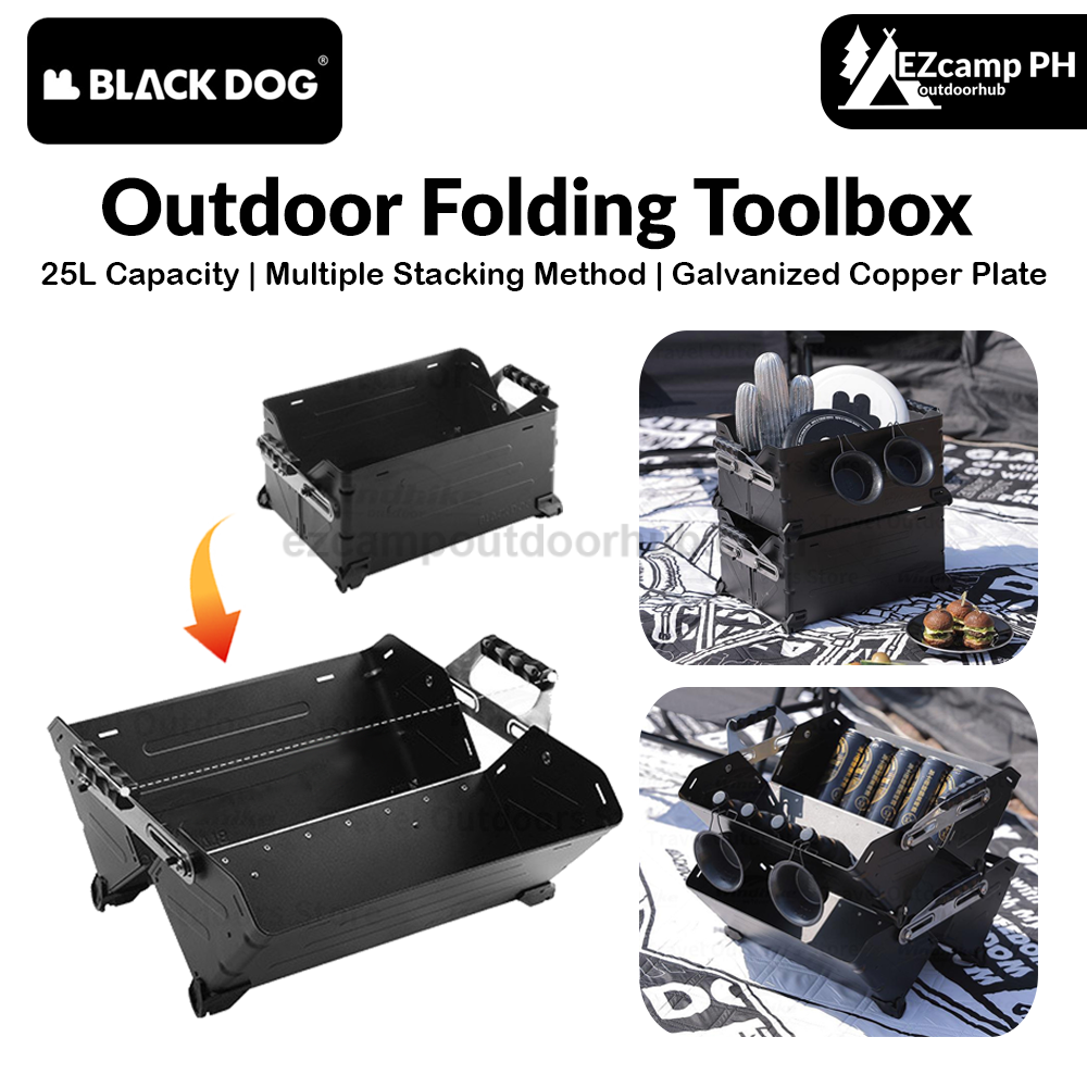 BLACKDOG Outdoor Folding Toolbox Portable Lightweight 25L Foldable