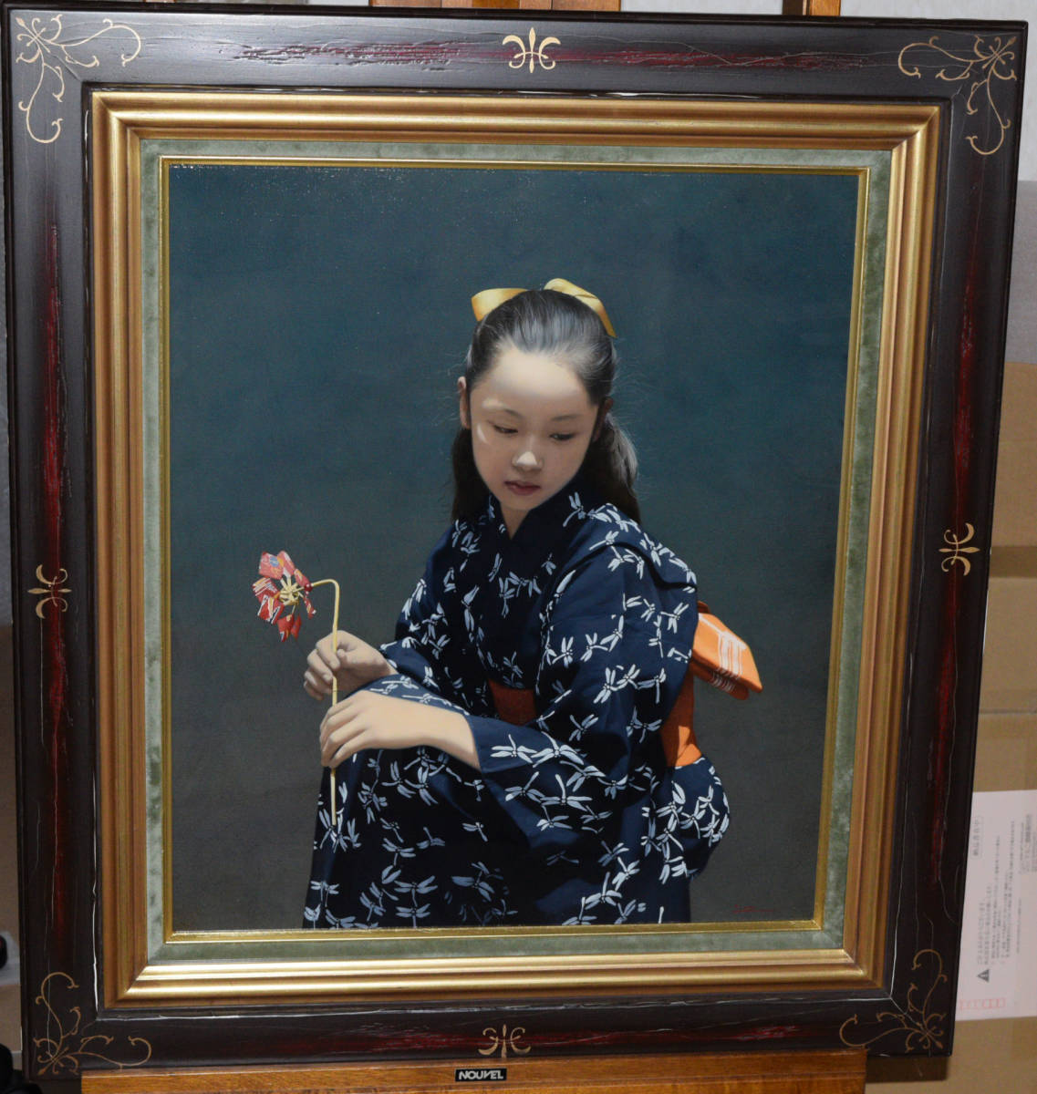 清水悦男絵画春風の行方原作油絵