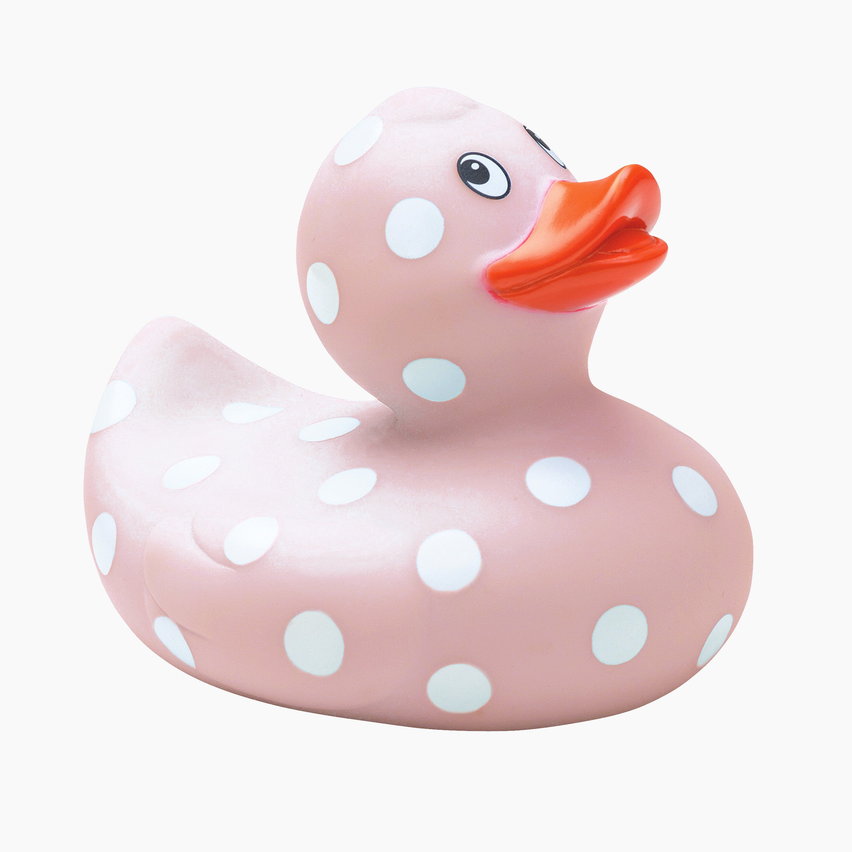 Pink Polka Dot Rubber Duckie – Elegant Baby