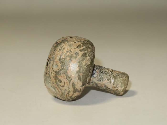 骨董 時代ガラス 発掘系ローマングラス（泪）涙壺 銀化瓶 骨董 時代