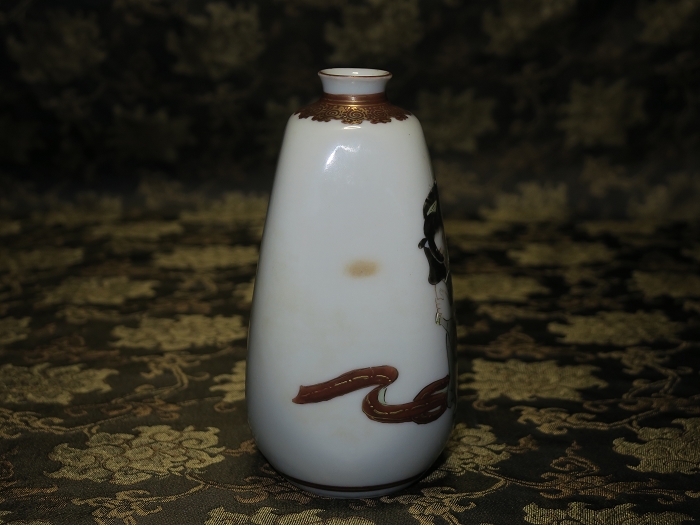 時代 九谷焼 金彩春画大盃 木箱付 直径15.2㎝ 東Y7-1204☆2F 時代