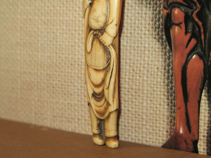 根付 提げ物 阿蘭陀人 オランダ人 在銘 根付 提げ物 阿蘭陀人 オランダ