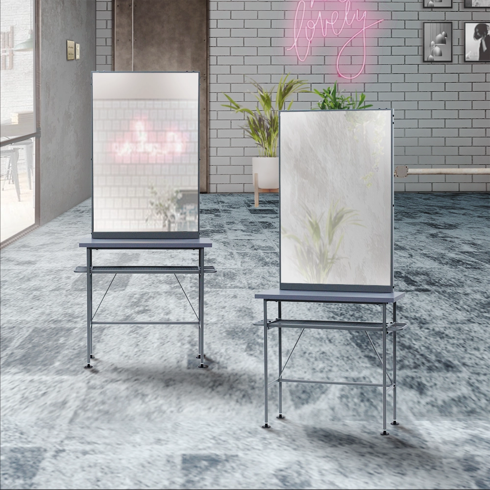 送料無料]mateli アイアンドレッサー ドレッサーロジェ 両面鏡 美容室