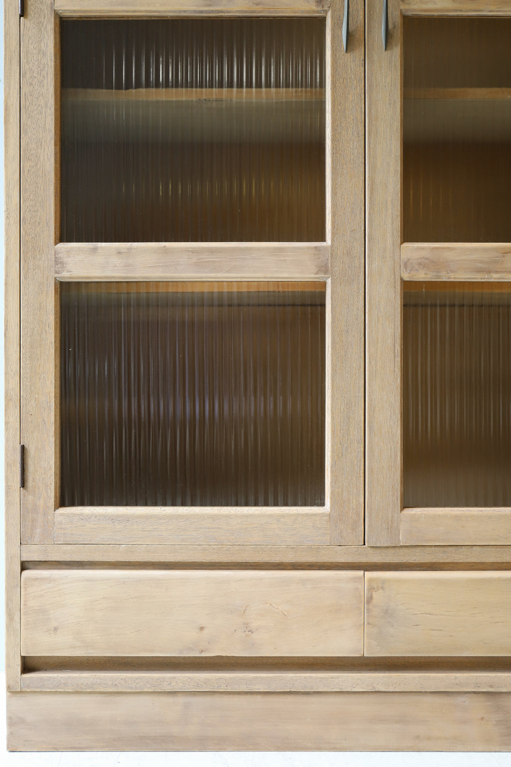 ジャパンヴィンテージ モールガラス キャビネット/Japanese Vintage