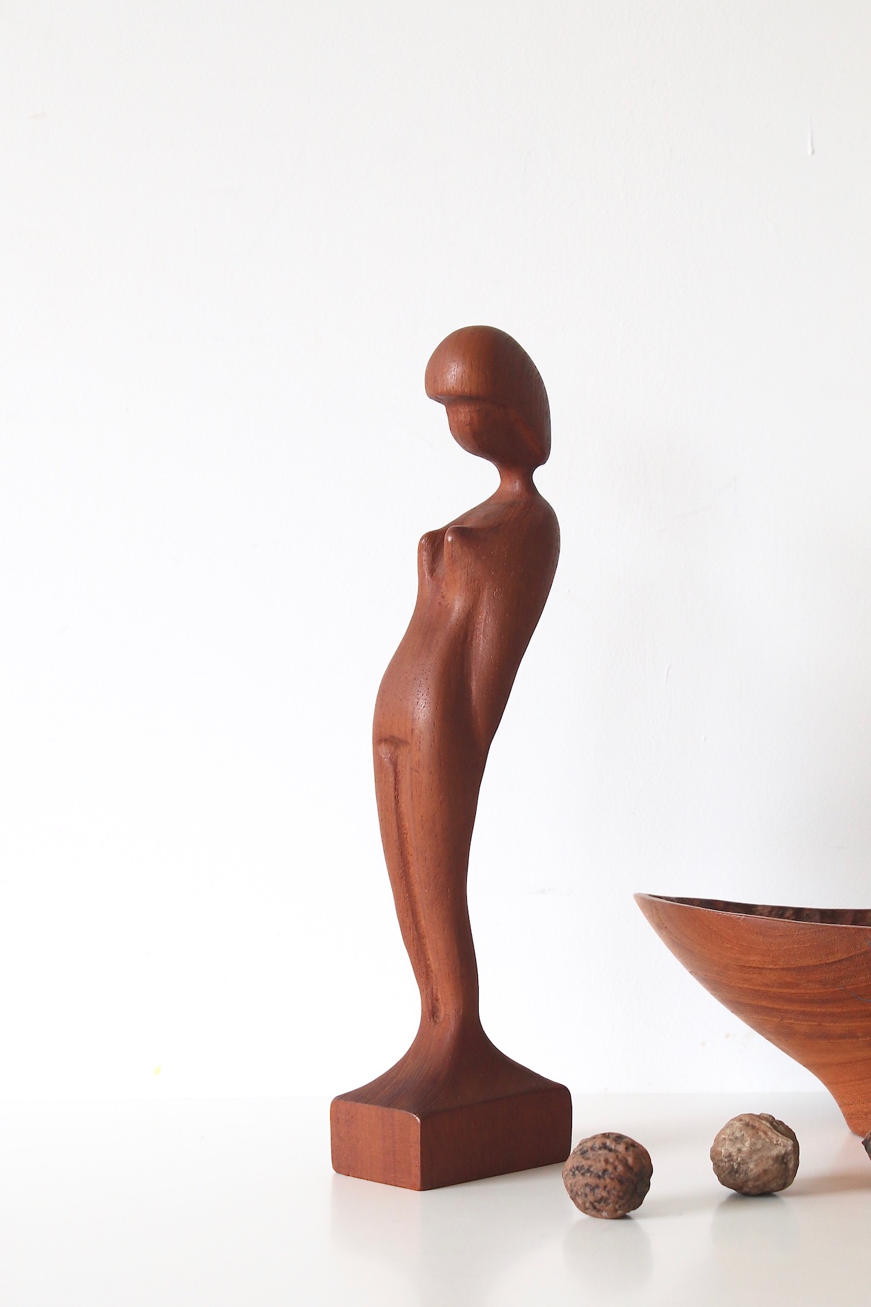 60's Arne Basse Teak Wood Sculptureアルネ・バッセ チーク スカルプ