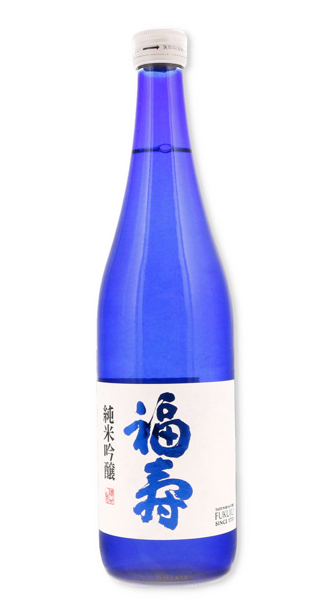 Buy Fukuju Blue Label Junmai Ginjo Kobe Sake 720ml | Flask