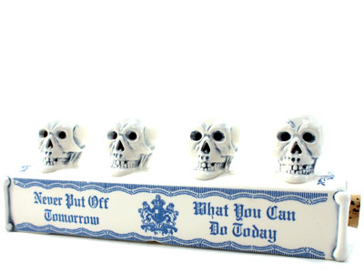 NEIGHBORHOOD インセンスチャンバー スカル ドクロ 死神 ブルー