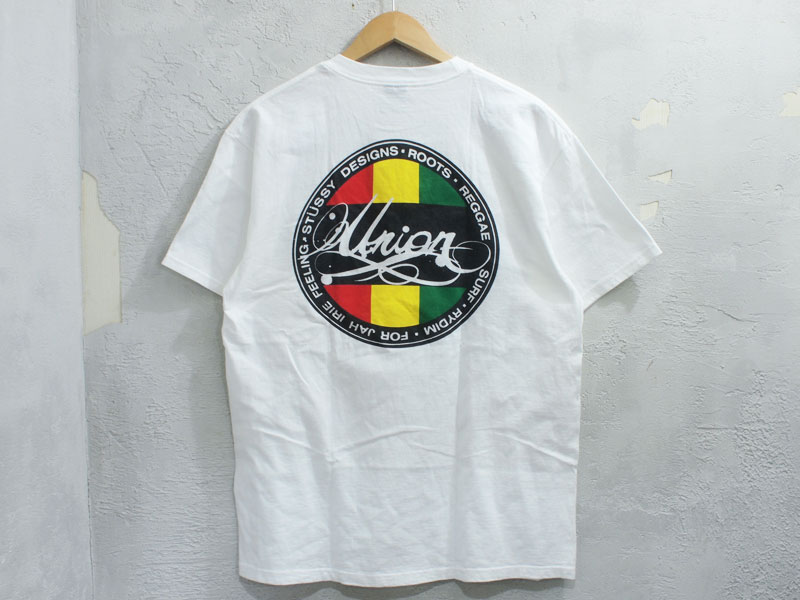 STUSSY×UNION サークルラスタ Tシャツ TEE ユニオン 白 ホワイト L