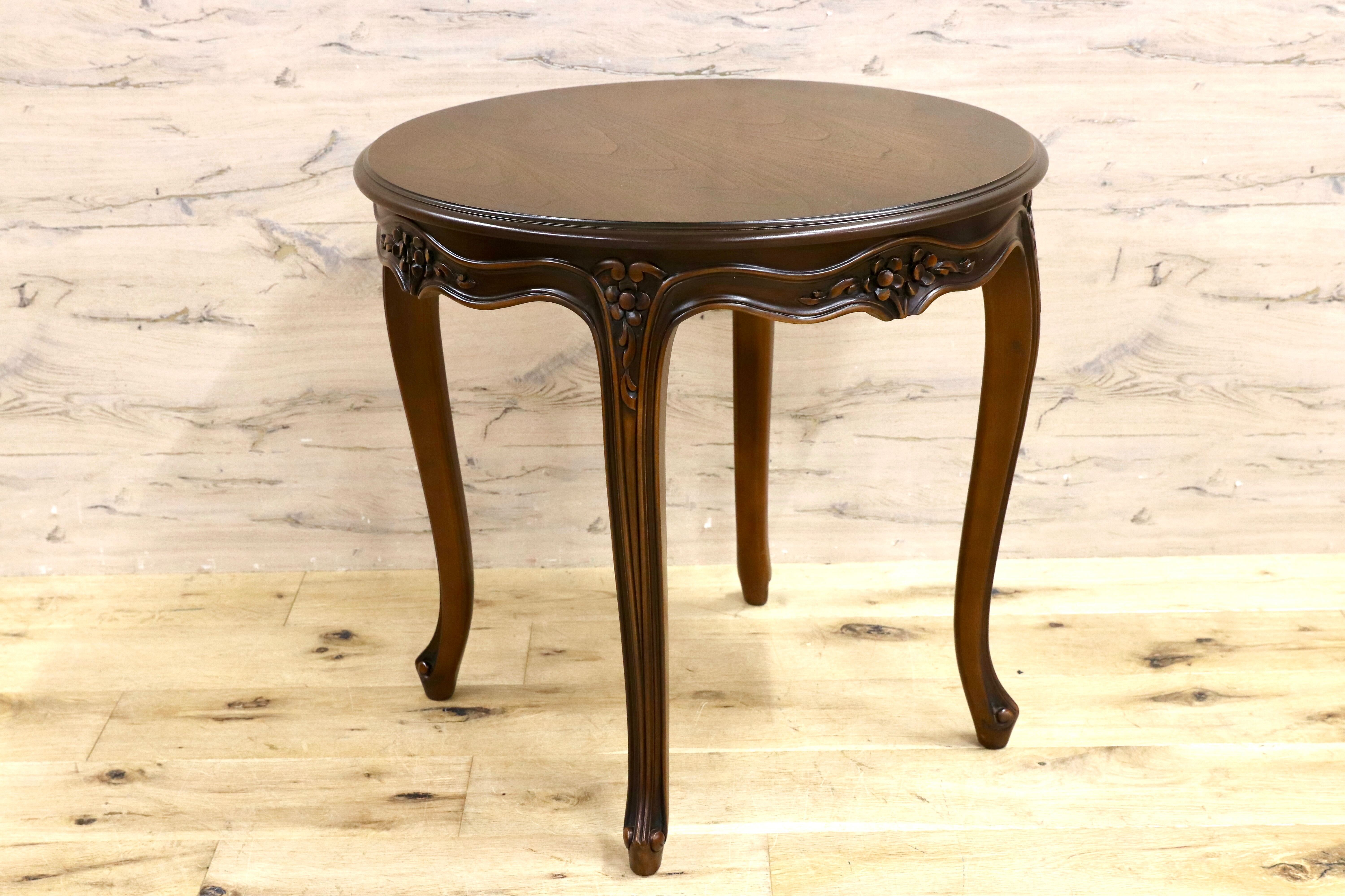 カリモク家具最高峰 ドマーニ ルイ15世 ネストテーブル 大 サイドテーブル
