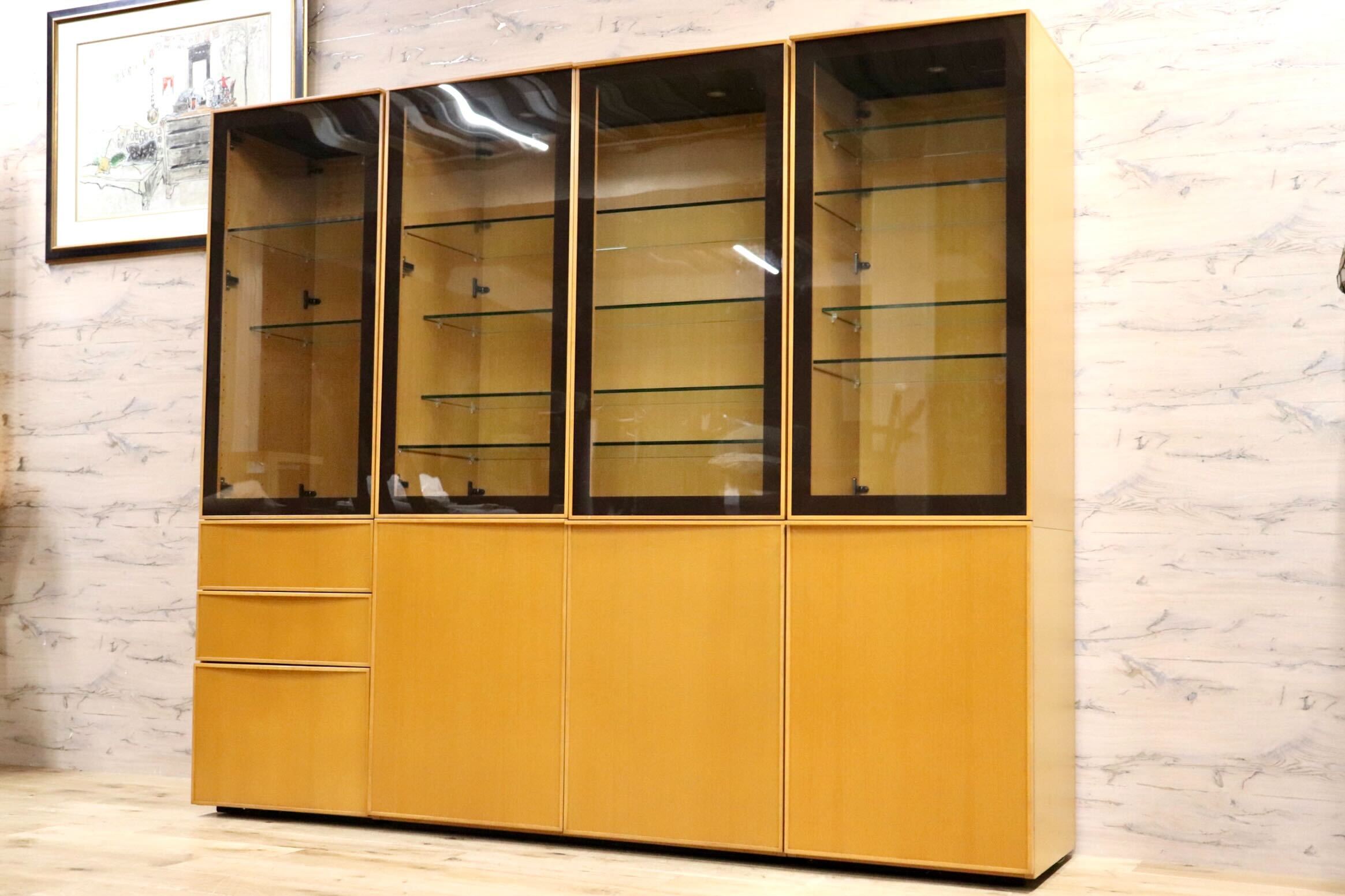 ⭐︎美品 arflex アルフレックス コンポーザー 木製 ガラスケース 照明