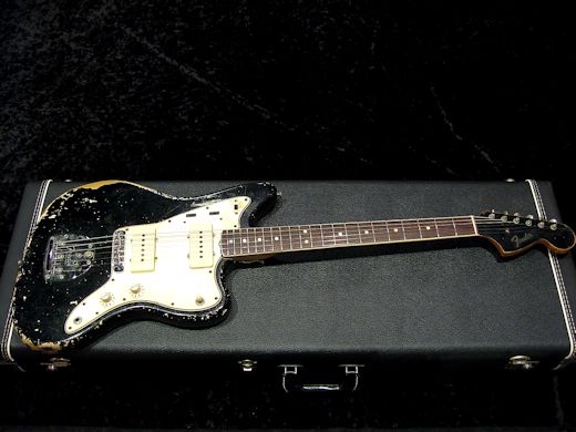 1966 Fender Jazzmaster Black - ヴィンテージギター買取り・販売の